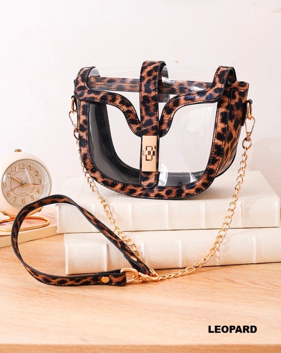 Clear Saddle Bag - Clear bag -Jimberly's Boutique-Olive Branch-Mississippi