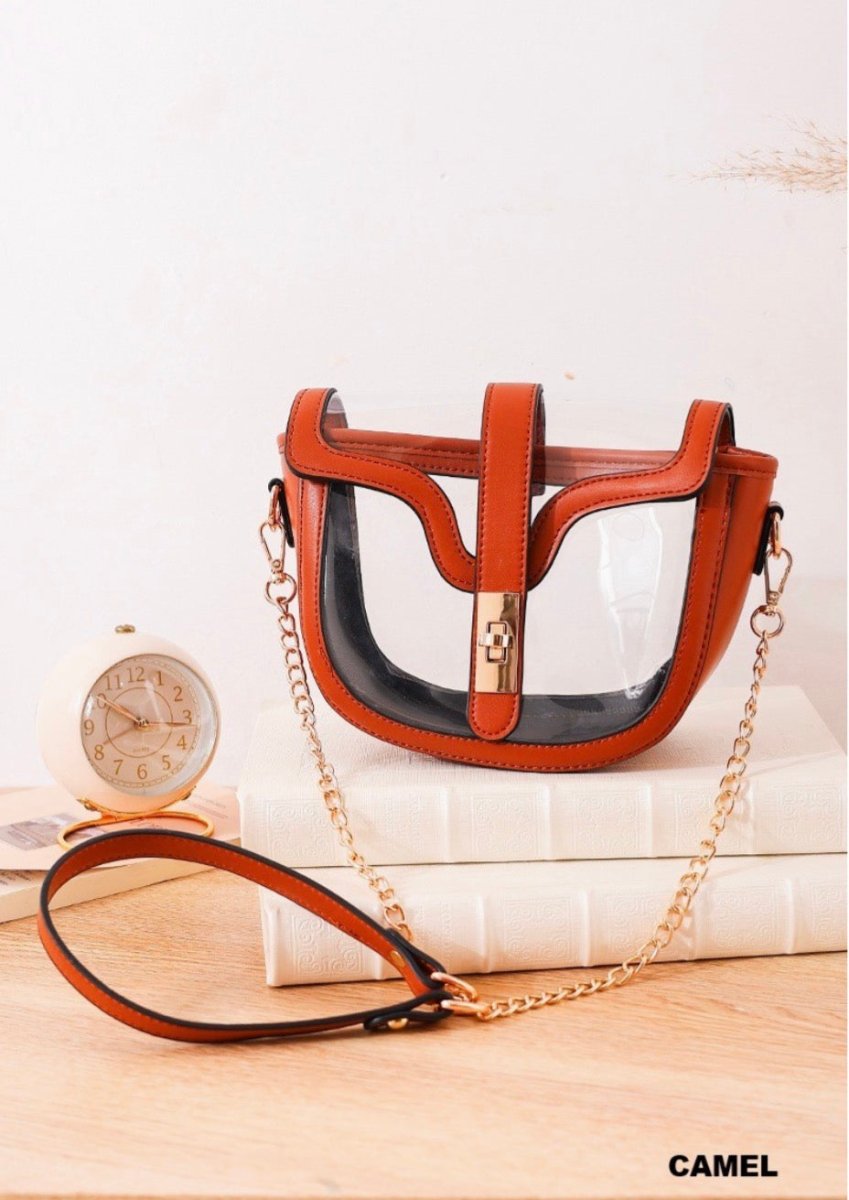 Clear Saddle Bag - Clear bag -Jimberly's Boutique-Olive Branch-Mississippi
