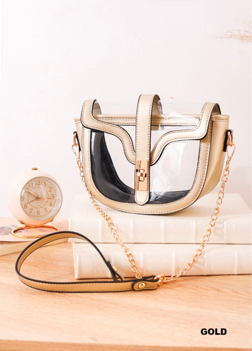 Clear Saddle Bag - Clear bag -Jimberly's Boutique-Olive Branch-Mississippi