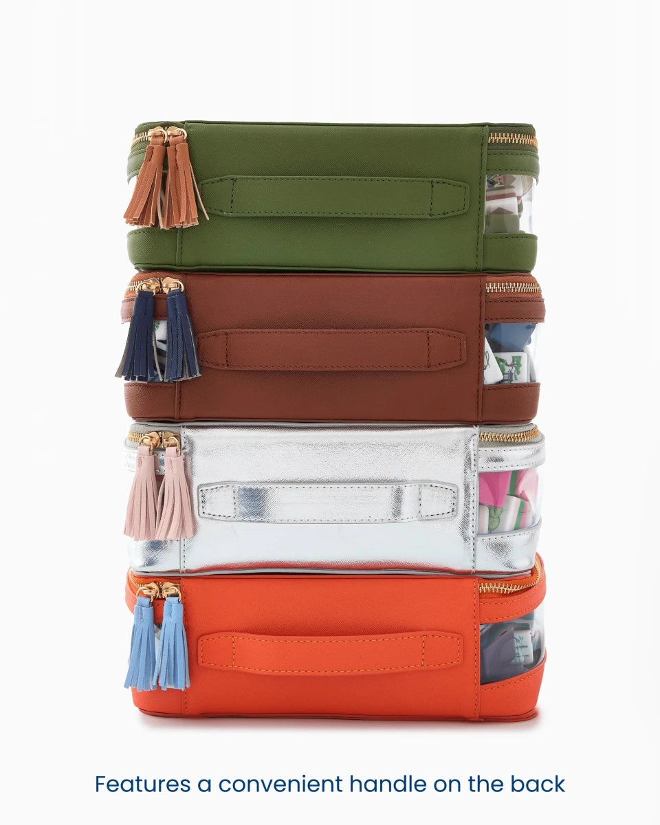 Cognac Tile Storage Bag | Oh My Mahjong - Mahjong Tile Storage Bag - Jimberly's Boutique - Olive Branch - Mississippi