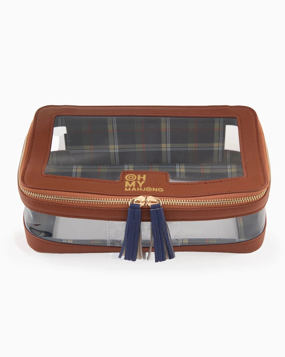 Cognac Tile Storage Bag | Oh My Mahjong - Mahjong Tile Storage Bag - Jimberly's Boutique - Olive Branch - Mississippi