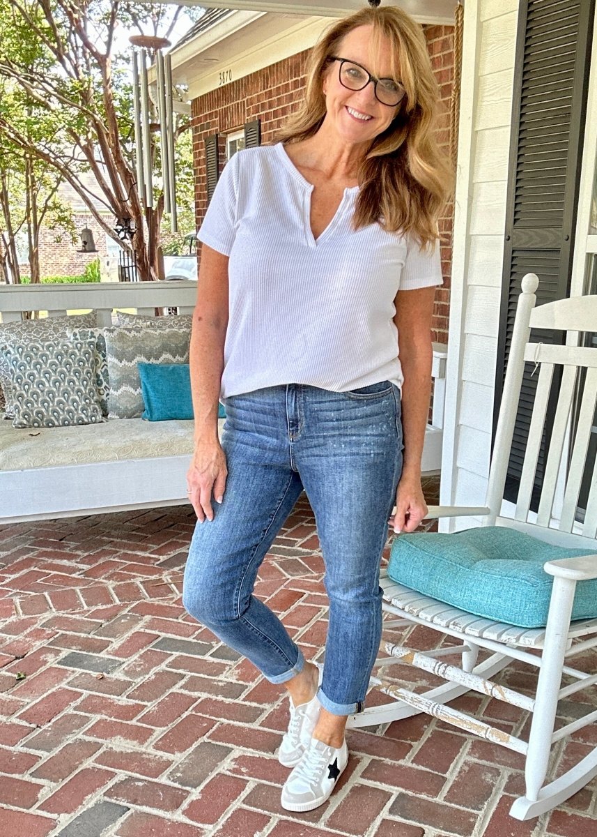 Coldwater High Rise Boyfriend | Judy Blue Jeans | Dark Wash - jeans - Jimberly's Boutique - Olive Branch - Mississippi