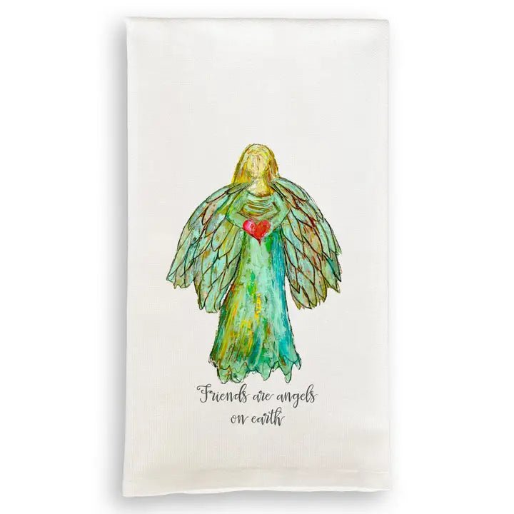 Colorful Angel With Heart Tea Towel - Dishtowel - Jimberly's Boutique - Olive Branch - Mississippi