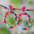Colorful Wooden Geo Earrings - Earrings - Jimberly's Boutique - Olive Branch - Mississippi
