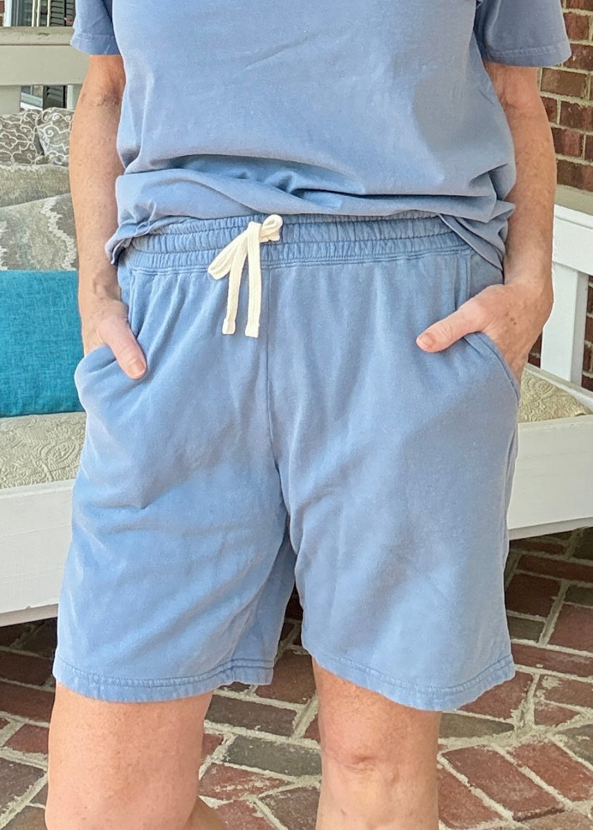 Comfort Colors Shorts Set - Blue Jean - shorts set - Jimberly's Boutique - Olive Branch - Mississippi