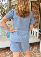 Comfort Colors Shorts Set - Blue Jean - shorts set - Jimberly's Boutique - Olive Branch - Mississippi