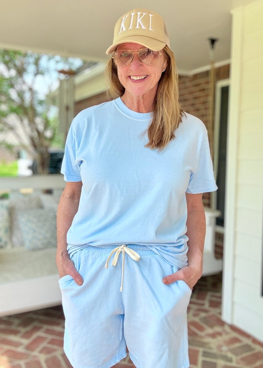 Comfort Colors Shorts Set - Hydrangea - shorts set - Jimberly's Boutique - Olive Branch - Mississippi