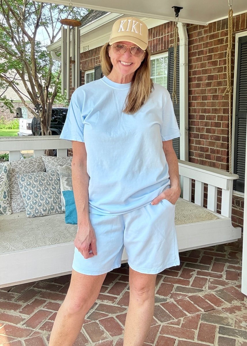 Comfort Colors Shorts Set - Hydrangea - shorts set - Jimberly's Boutique - Olive Branch - Mississippi