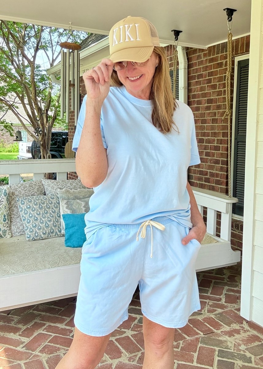 Comfort Colors Shorts Set - Hydrangea - shorts set - Jimberly's Boutique - Olive Branch - Mississippi