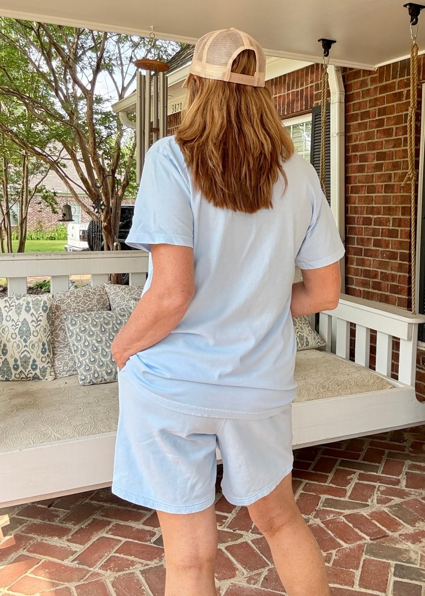 Comfort Colors Shorts Set - Hydrangea - shorts set - Jimberly's Boutique - Olive Branch - Mississippi