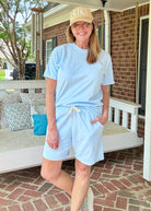 Comfort Colors Shorts Set - Hydrangea - shorts set - Jimberly's Boutique - Olive Branch - Mississippi