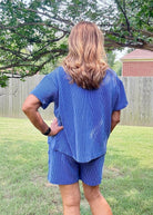 Corded Rib Short Set - Classic Blue - short set - Jimberly's Boutique - Olive Branch - Mississippi