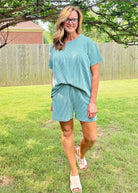 Corded Rib Short Set - Jade - short set - Jimberly's Boutique - Olive Branch - Mississippi