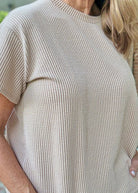 Corded Rib Short Set - Lt Mocha - short set - Jimberly's Boutique - Olive Branch - Mississippi
