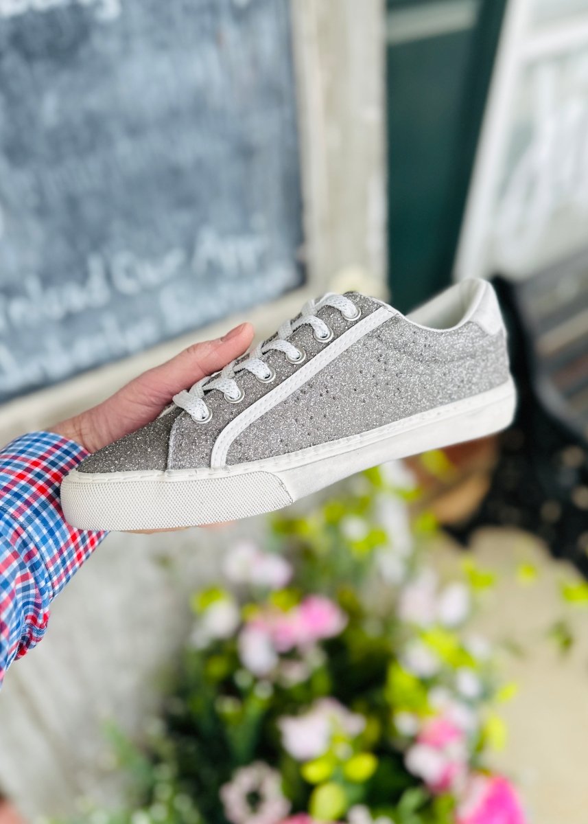 Air and grace glitter trainers sales