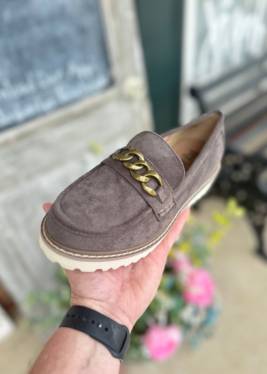Corkys | Literally | Loafers | Light Grey Suede - Corky Hey Girl Loafers - Jimberly's Boutique - Olive Branch - Mississippi