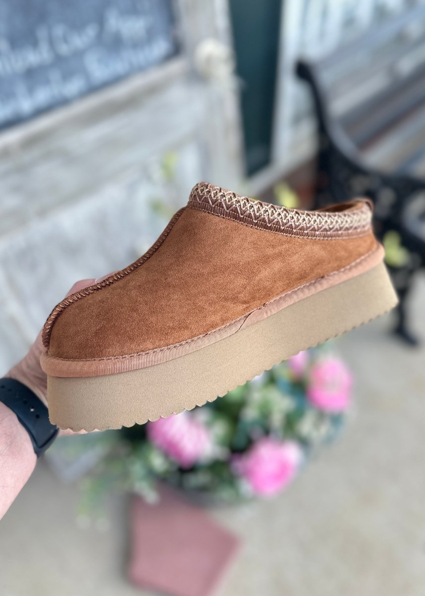 Corkys Pillow Talk Tobacco Faux Suede Slip On Jimberly s Boutique