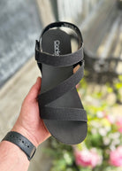 Corkys Wedge Sandals | Spring Fling | Black Shimmer - Corkys Wedge Sandals -Jimberly's Boutique-Olive Branch-Mississippi