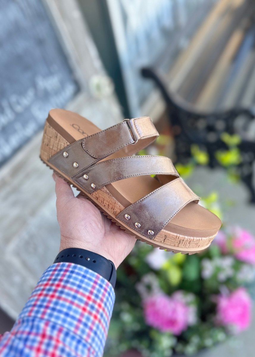 Corkys Wedge Sandals | Voyage | Bronze - Corkys Wedge Sandals -Jimberly's Boutique-Olive Branch-Mississippi