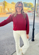 Cream Corduroy Pull On Flares - corduroy flare jeans - Jimberly's Boutique - Olive Branch - Mississippi