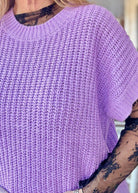 Crissy Short Sleeve Sweater - Lavender - Casual Sweater - Jimberly's Boutique - Olive Branch - Mississippi