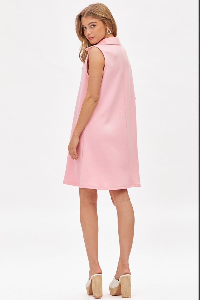 Cruise Sleeveless Dress - Blush Pink | Dear Scarlett - Casual Dress - Jimberly's Boutique - Olive Branch - Mississippi