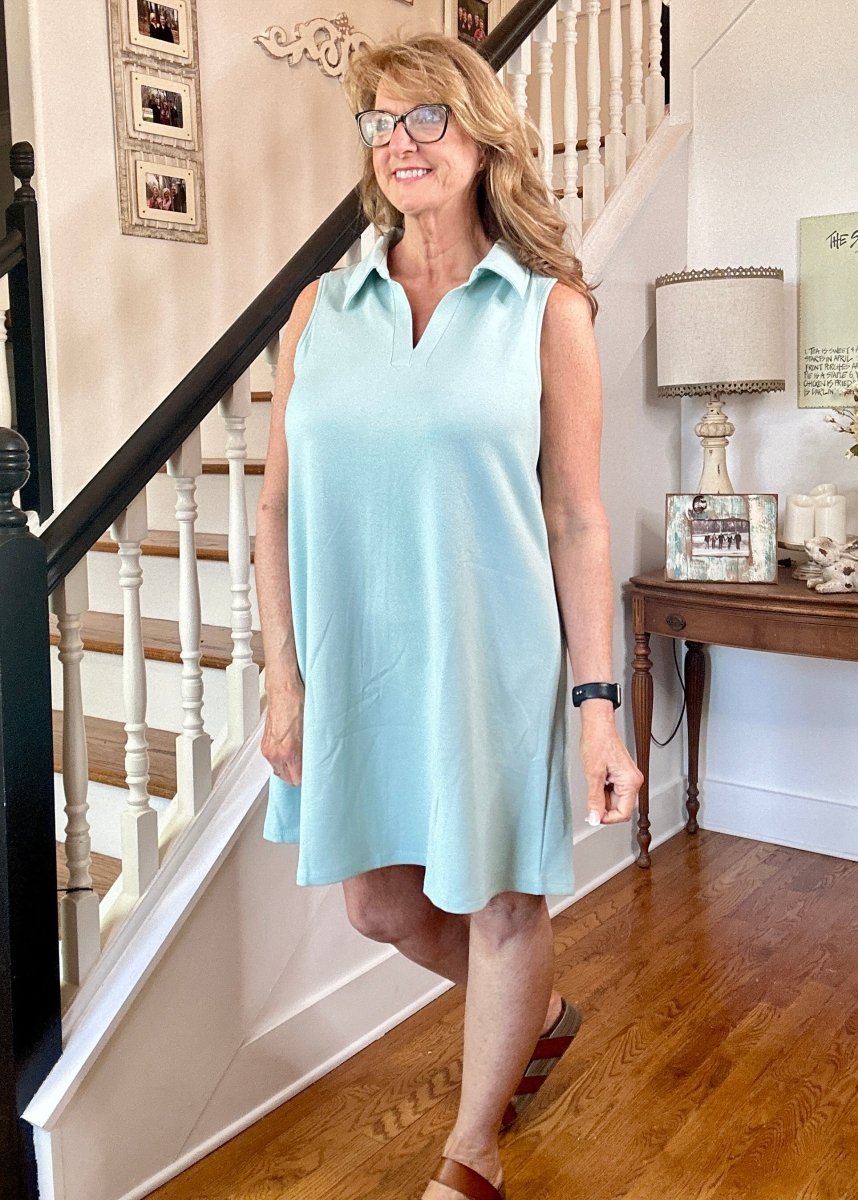 Cruise Sleeveless Dress - Spring Mint | Dear Scarlett - Casual Dress - Jimberly's Boutique - Olive Branch - Mississippi