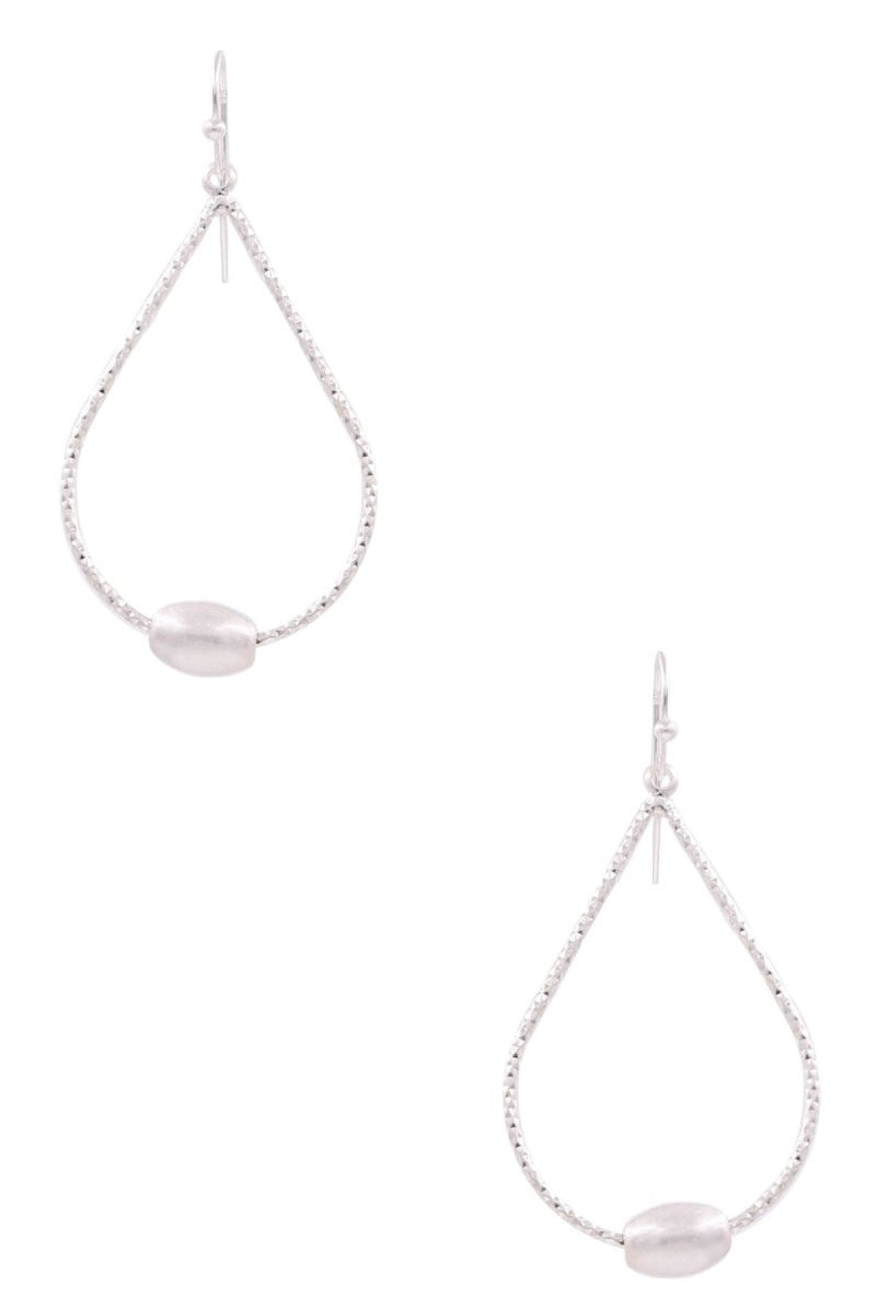 Crumple Metal Teardrop Earrings - earrings -Jimberly's Boutique-Olive Branch-Mississippi