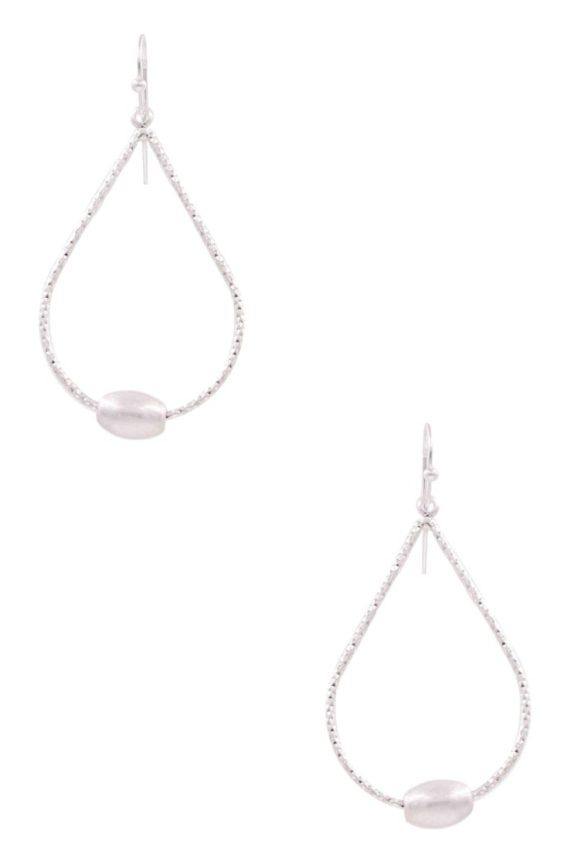Crumple Metal Teardrop Earrings - earrings -Jimberly's Boutique-Olive Branch-Mississippi