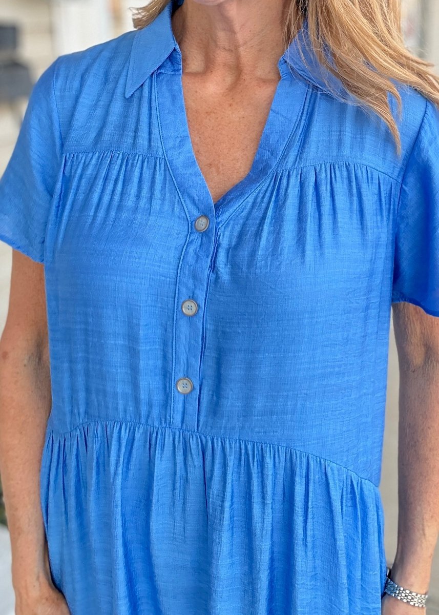 Crystal Blue Maxi Dress - Maxi Dress - Jimberly's Boutique - Olive Branch - Mississippi