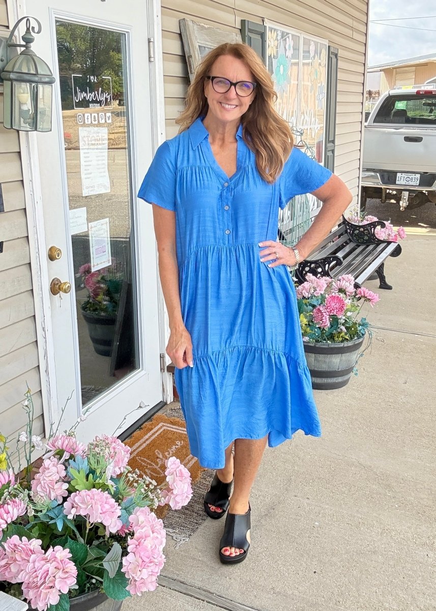 Crystal Blue Maxi Dress - Maxi Dress - Jimberly's Boutique - Olive Branch - Mississippi