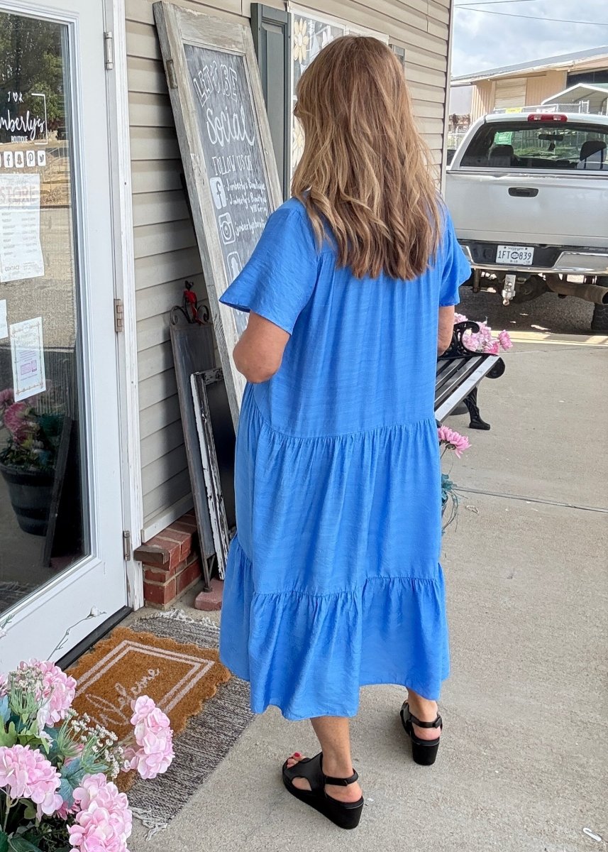 Crystal Blue Maxi Dress - Maxi Dress - Jimberly's Boutique - Olive Branch - Mississippi