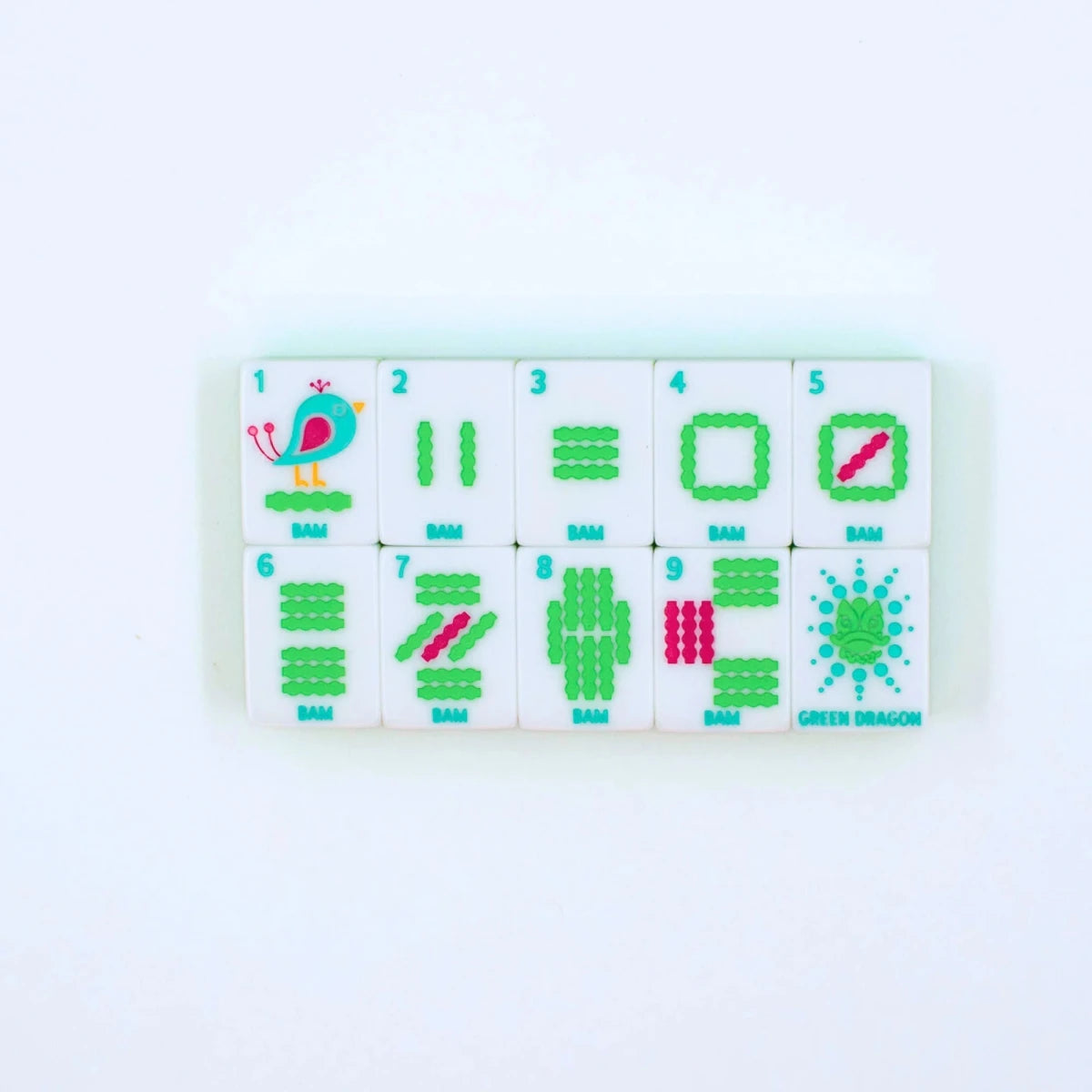 Crystal Confetti Citrus Green Mahjong Tiles | My Fair Mahjong - Mahjong Tiles - Jimberly's Boutique - Olive Branch - Mississippi
