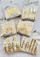 Custom Gold Puff Sweatshirt - Casual Sweatshirt - Jimberly's Boutique - Olive Branch - Mississippi