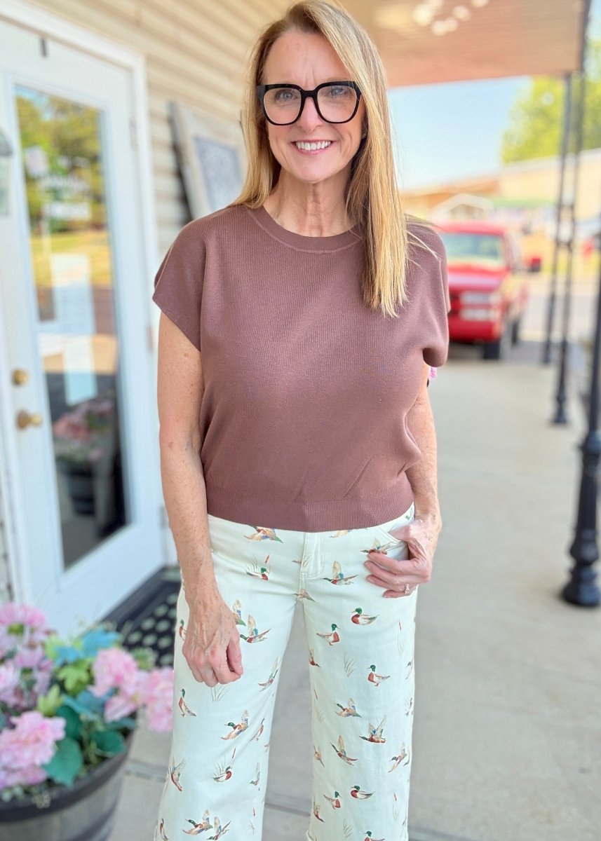 Darcy Dolman Sleeve Sweater - Brown - Jimberly's Boutique-Olive Branch-Mississippi