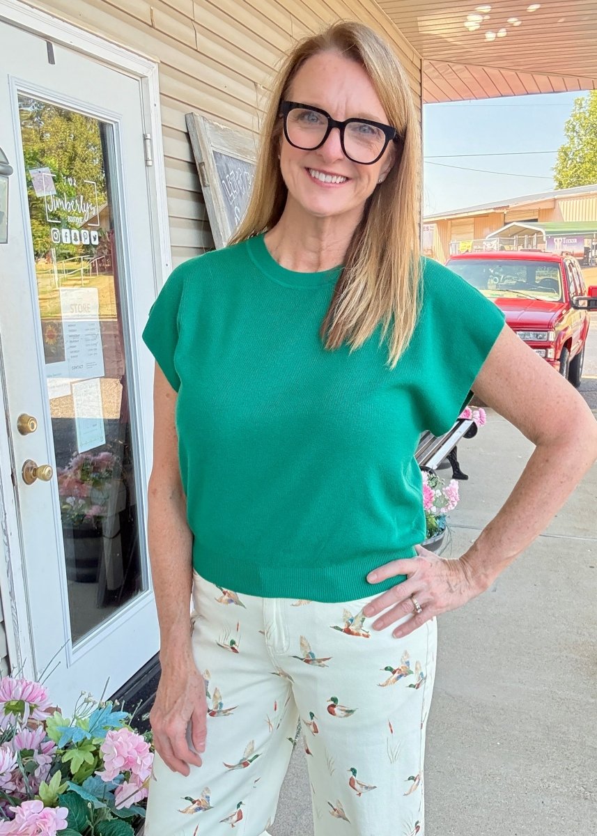 Darcy Dolman Sleeve Sweater - Forest - Jimberly's Boutique-Olive Branch-Mississippi