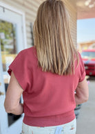 Darcy Dolman Sleeve Sweater - Heather Rust - Jimberly's Boutique-Olive Branch-Mississippi