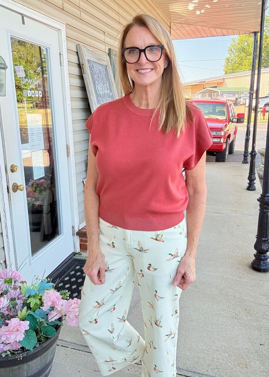 Darcy Dolman Sleeve Sweater - Heather Rust - Jimberly's Boutique-Olive Branch-Mississippi