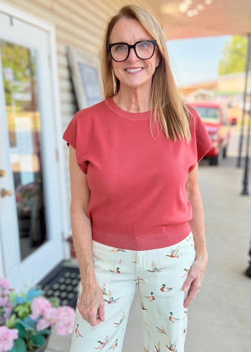 Darcy Dolman Sleeve Sweater - Heather Rust - Jimberly's Boutique-Olive Branch-Mississippi