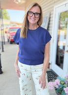 Darcy Dolman Sleeve Sweater - Navy - Jimberly's Boutique-Olive Branch-Mississippi