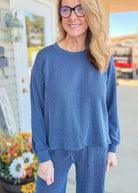 Darcy Lounge Set - Navy - pants set -Jimberly's Boutique-Olive Branch-Mississippi