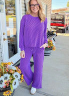 Darcy Lounge Set - Purple - pants set -Jimberly's Boutique-Olive Branch-Mississippi