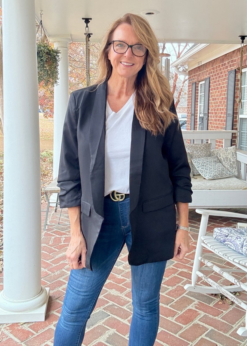 Dare Me Blazer - Black (Plus) - Blazer - Jimberly's Boutique - Olive Branch - Mississippi