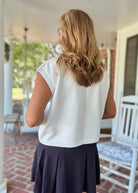 Dawgs Embroidered Sweater Vest - Ivory w/Maroon - gameday - Jimberly's Boutique - Olive Branch - Mississippi