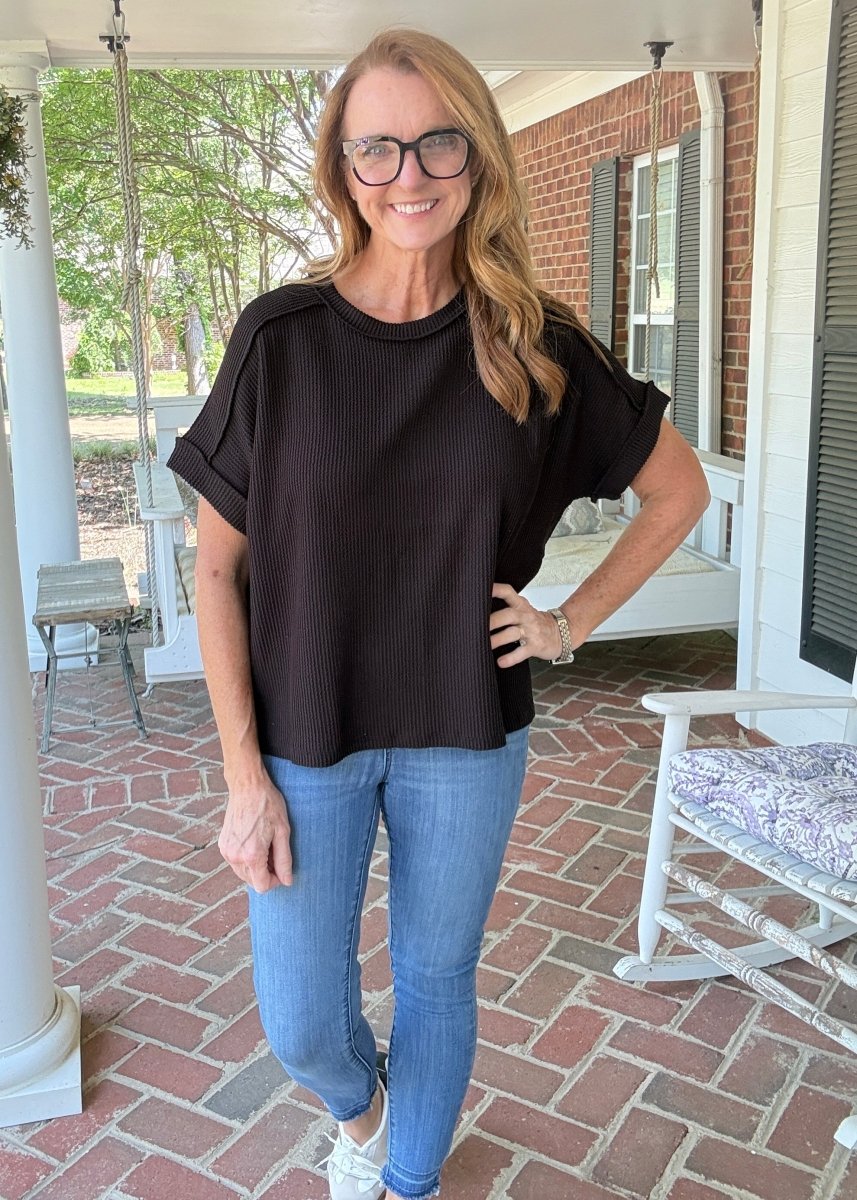 Day In The Life Top | Black - Zenana Casual Top -Jimberly's Boutique-Olive Branch-Mississippi