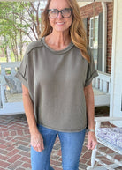 Day In The Life Top - Light Olive - Zenana Casual Top -Jimberly's Boutique-Olive Branch-Mississippi