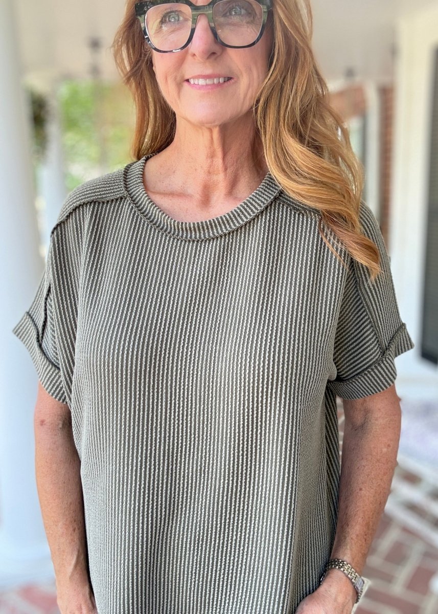 Day In The Life Top - Light Olive - Zenana Casual Top -Jimberly's Boutique-Olive Branch-Mississippi
