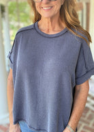 Day In The Life Top - Navy - Zenana Casual Top - Jimberly's Boutique - Olive Branch - Mississippi
