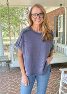 Day In The Life Top - Navy - Zenana Casual Top - Jimberly's Boutique - Olive Branch - Mississippi