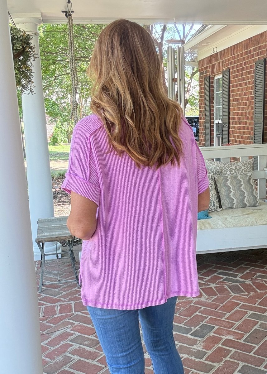 Day In The Life Top - Spring Violet - Zenana Casual Top -Jimberly's Boutique-Olive Branch-Mississippi